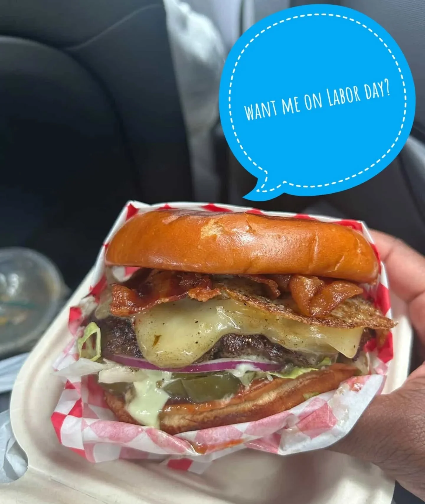We'll be OPEN on Monday, September 1, 2025, from 11am until 3pm for your Labor Day cravings.

📷 by @maddieeats__
