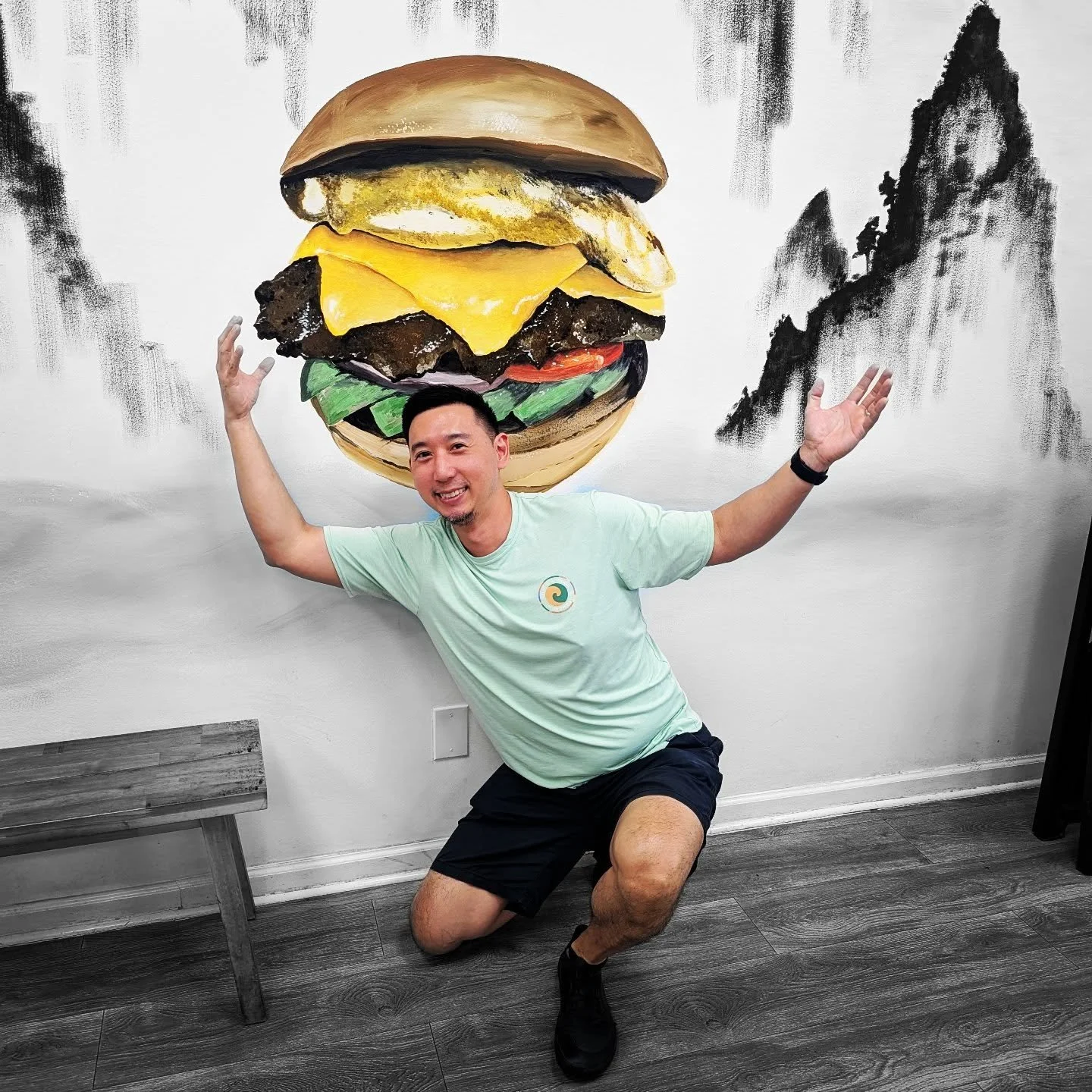 Only a few more days to send in your photos with the mural 🍔 for a chance to win a FREE BURGER!