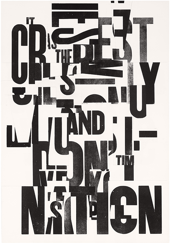 The Nation Cries, 15 x 22 in, 2015