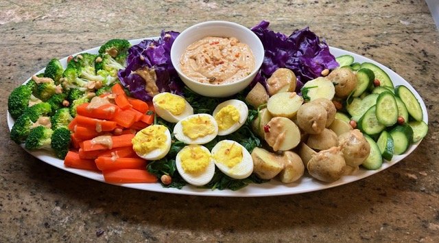 Gado-Gado with Spicy Satay Peanut Sauce
