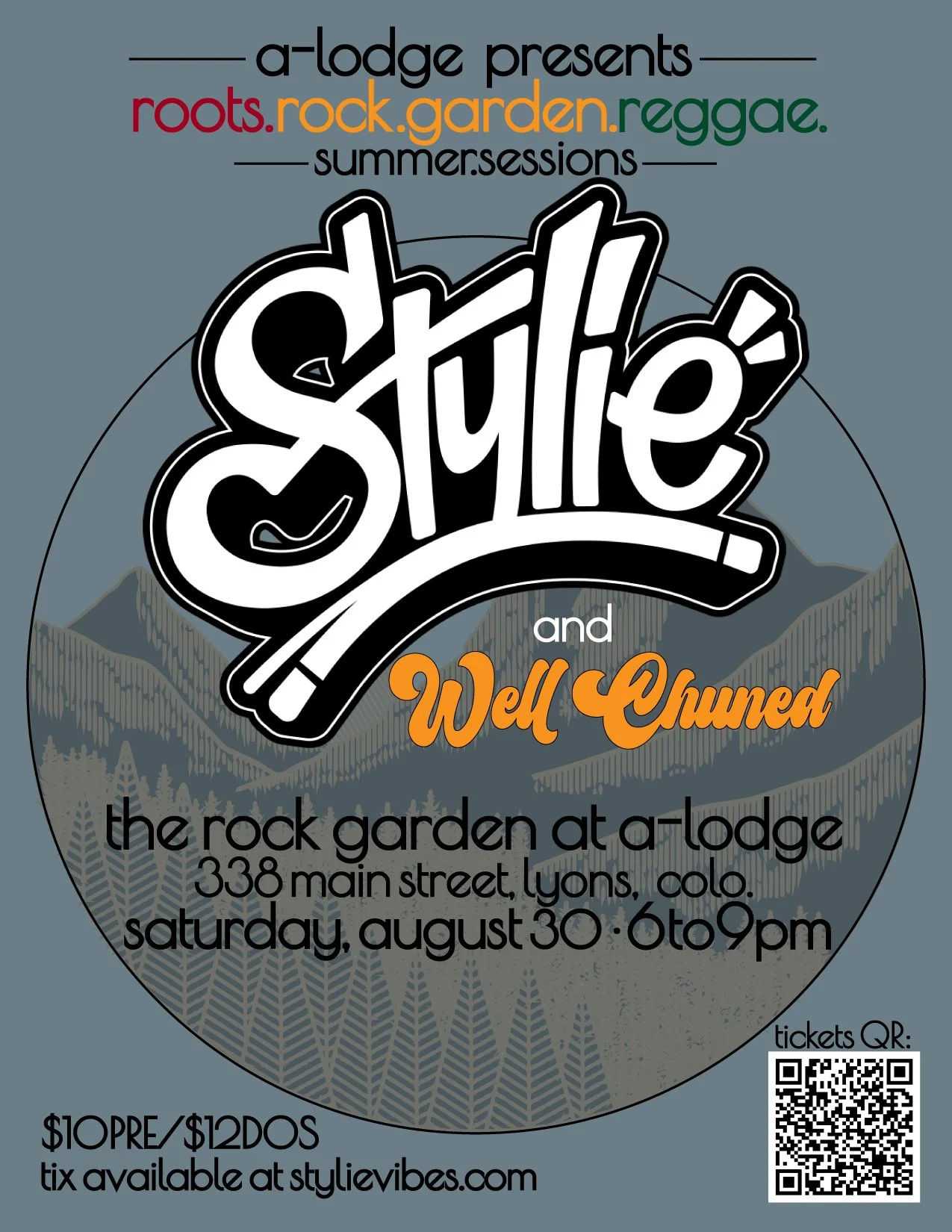 Stylie w/ Well Chuned @ Rock Garden, Lyons CO