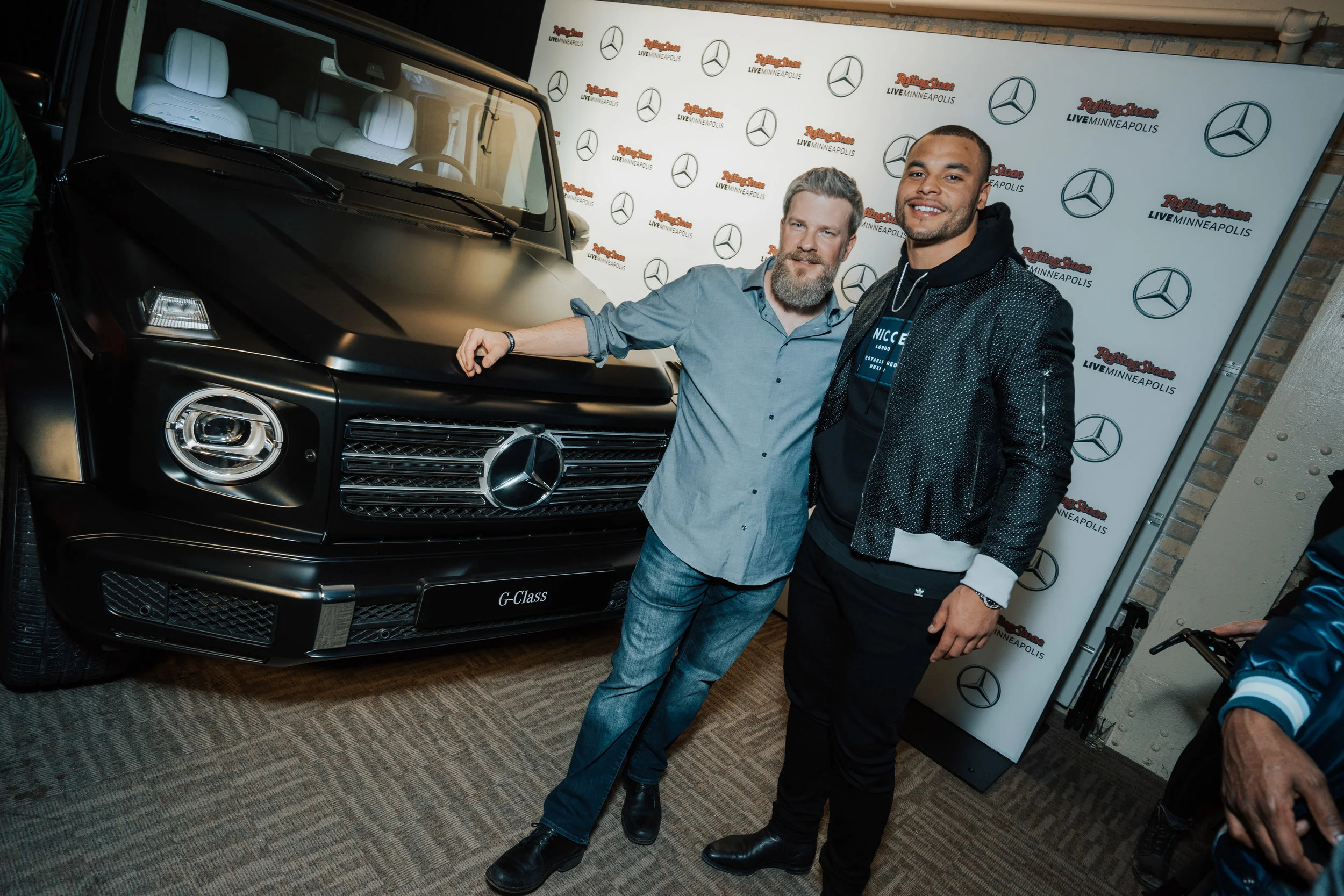 Dak Prescott at Mercedes-Benz activation