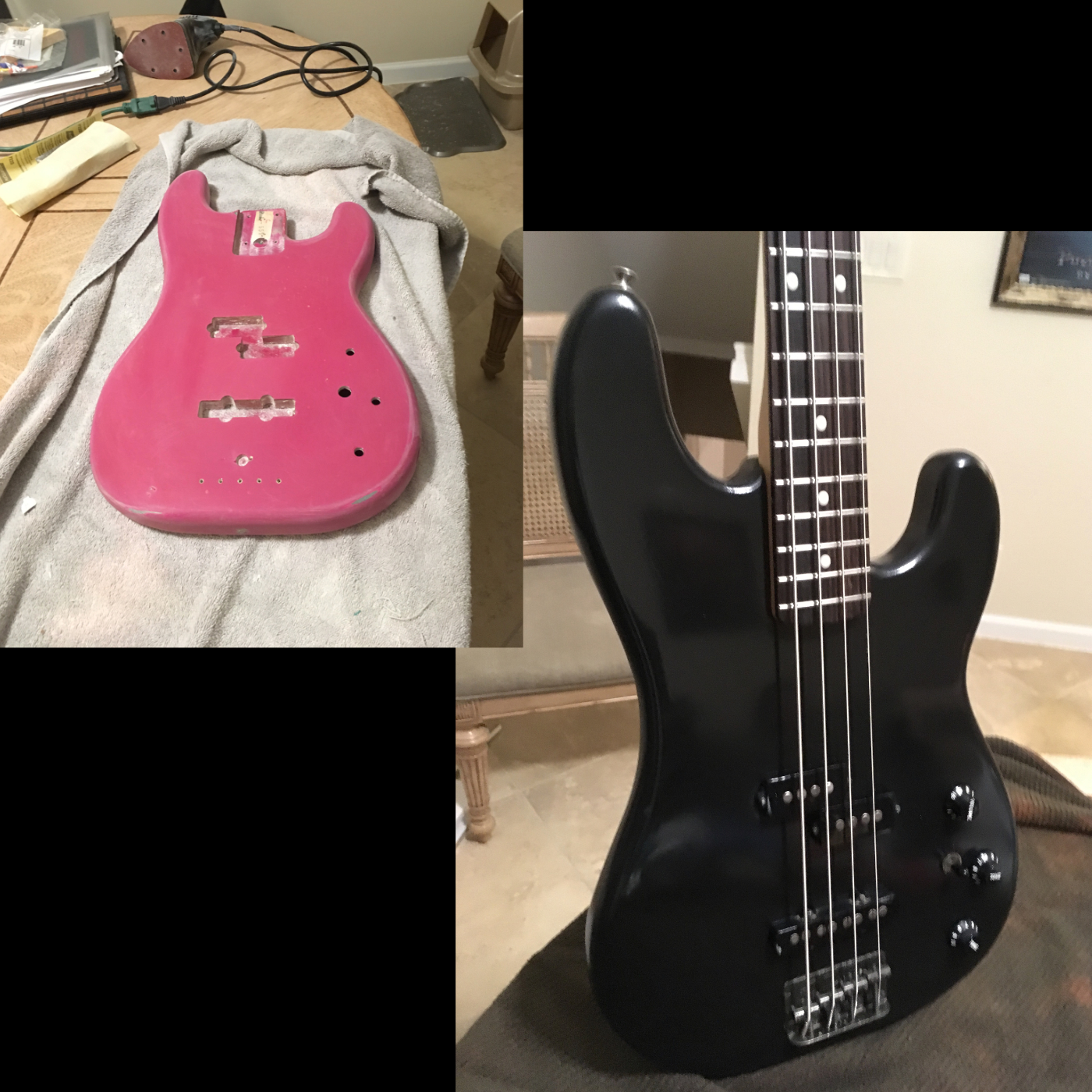 Refinish, new pickups, and setup