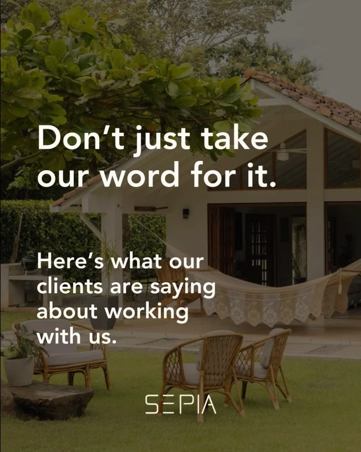 Don&rsquo;t just take our word for it &mdash; take theirs. These are the stories of families who trusted SEPIA to bring their vision of a tropical home to life. 

If you&rsquo;re ready to make your dreams a reality with a trusted ally in Pedas&iacute