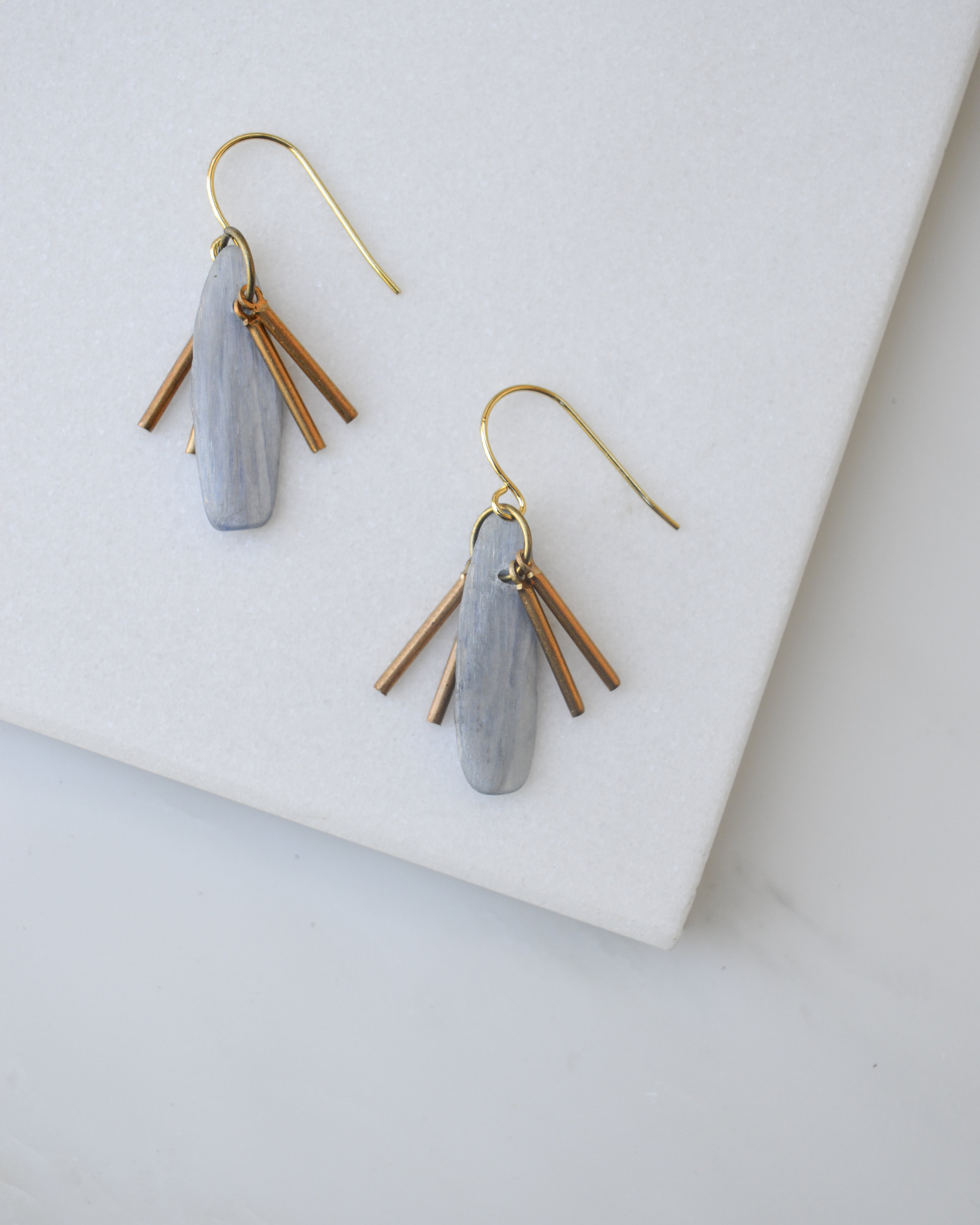 Ali Earrings _ Brass _ Handcrafted Jewelry _ Made in the USA _ Pepper Place Design