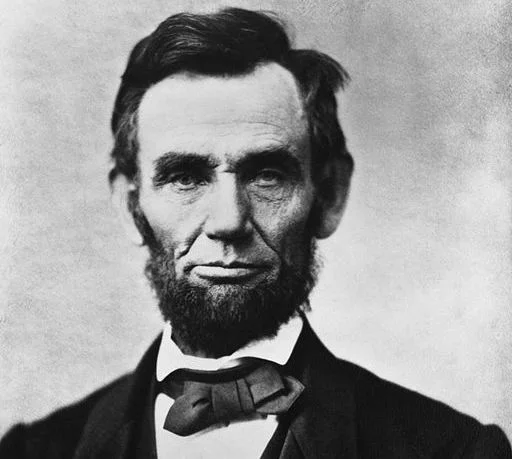 The "Gettysburg Portrait", A head-on photograph of Abraham Lincoln taken on November 8, 1863; two weeks before his Gettysburg Address. By Alexander Gardner (image cropped)