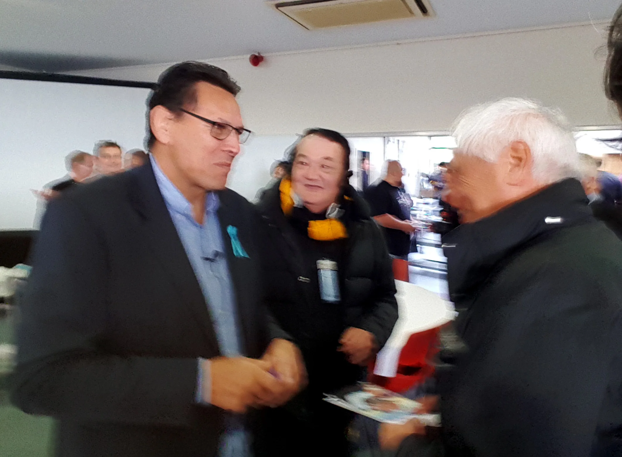 Buck Shelford with Ratapu Hippolite Snr.