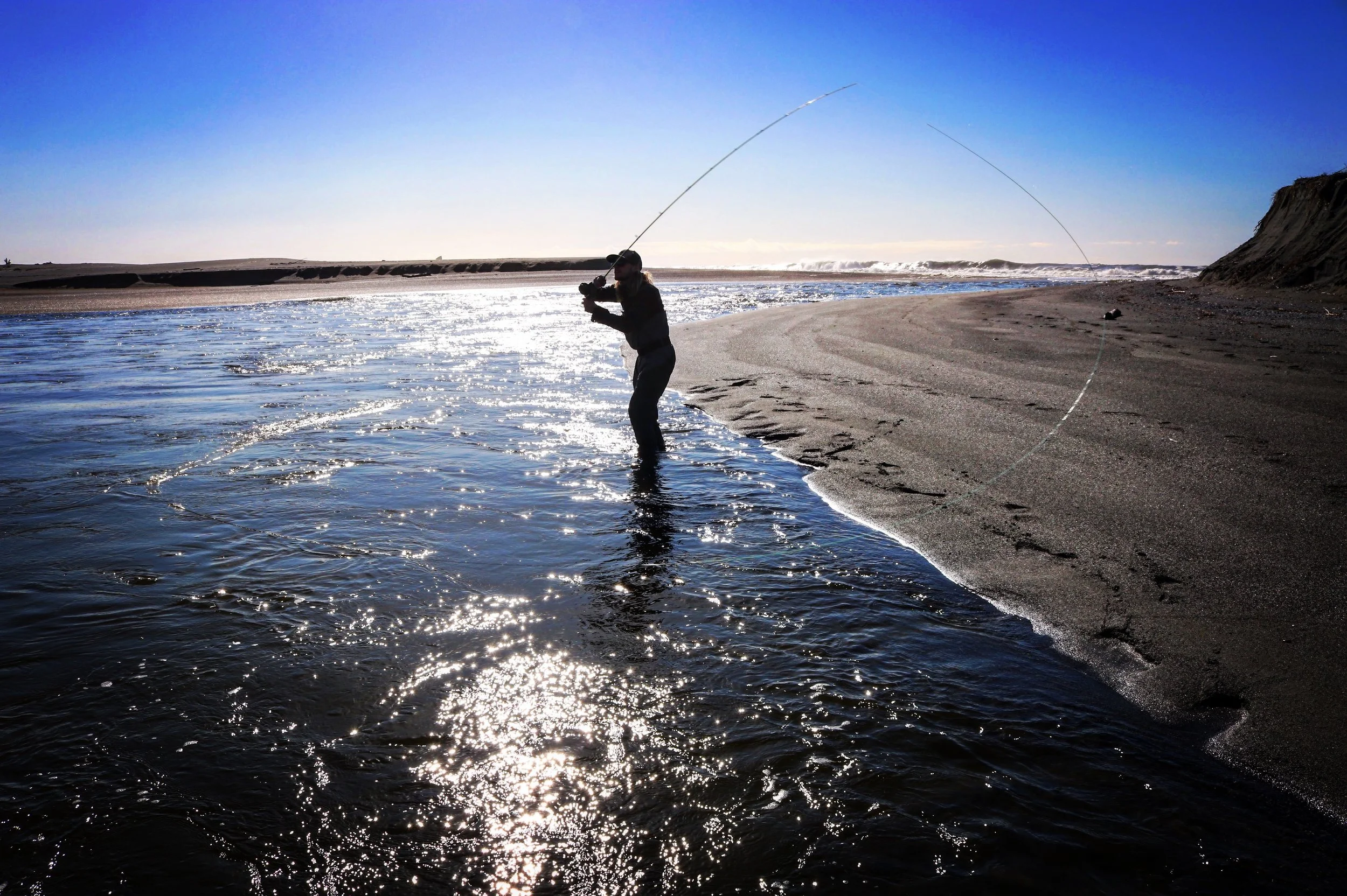 Colton Schwenning swings the breach. 