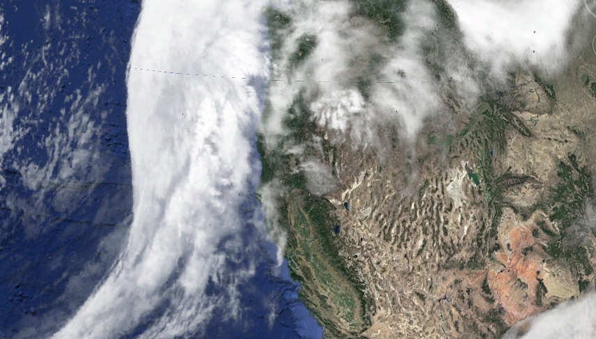 Here she comes.......(Image: Google Earth)