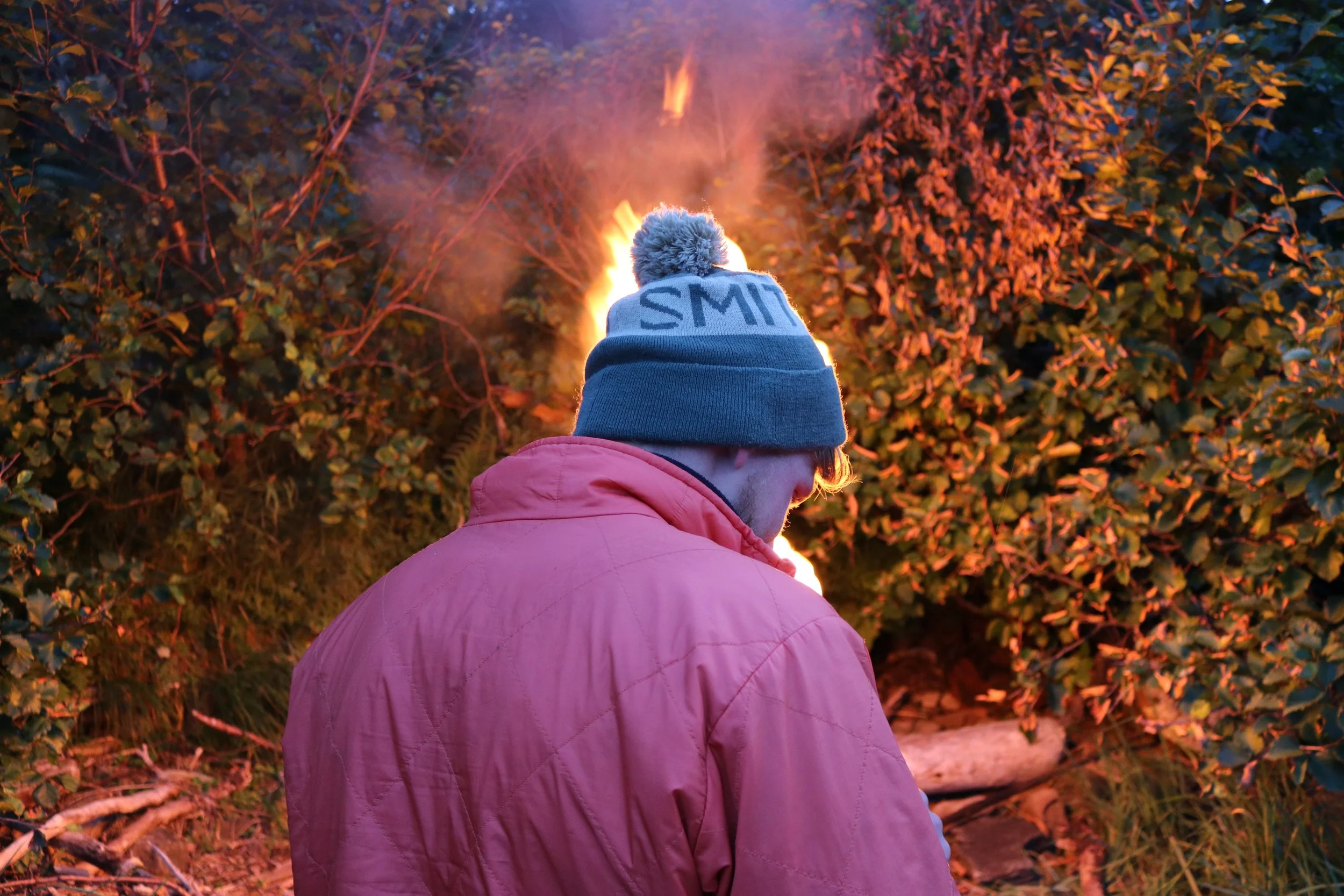 Wyatt AKA Iceman sees to the fire