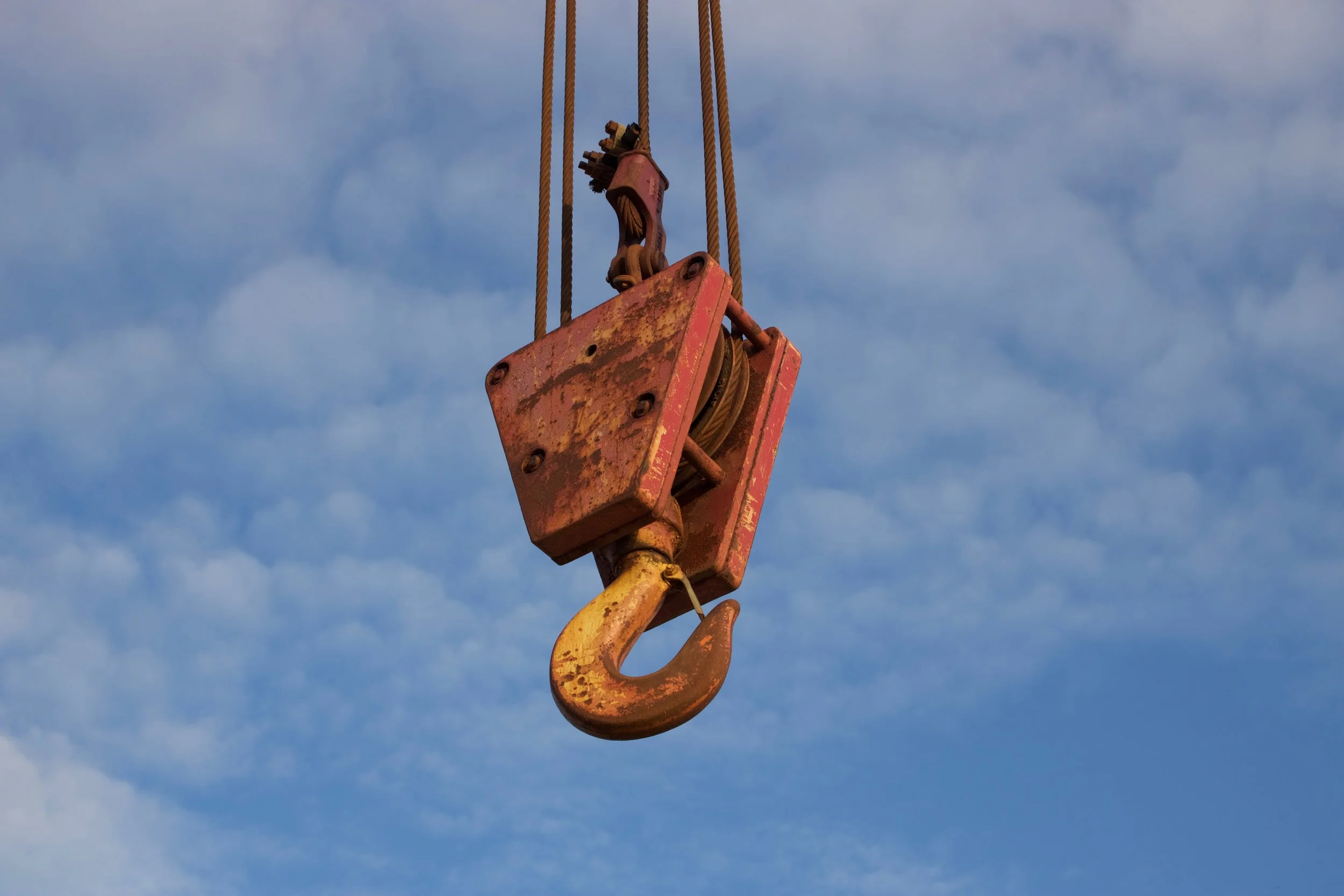 Sky with block and tackle