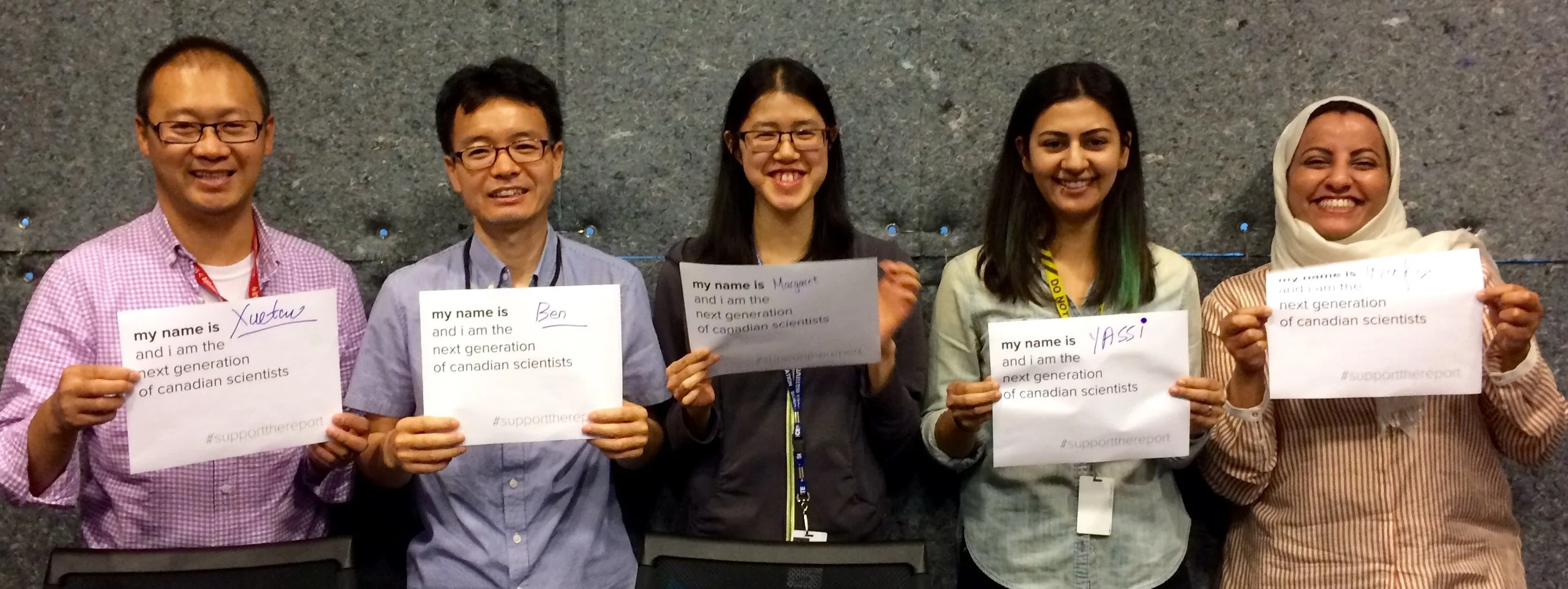 Xuetao, Ben, Margaret, Yassi & wafa #supportthereport
