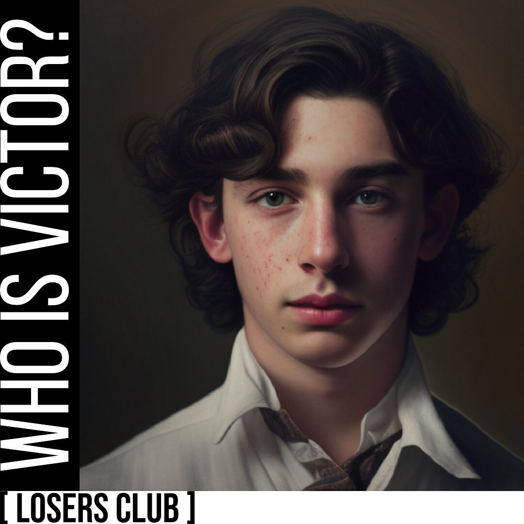 WHO IS VICTOR? He&rsquo;s the next character of the series and the founder of the LOSERS CLUB. Click the link in bio to find out more!

We took the bait and tried several #midjourney AI interpretations of what he&rsquo;d look like. Can you guess what