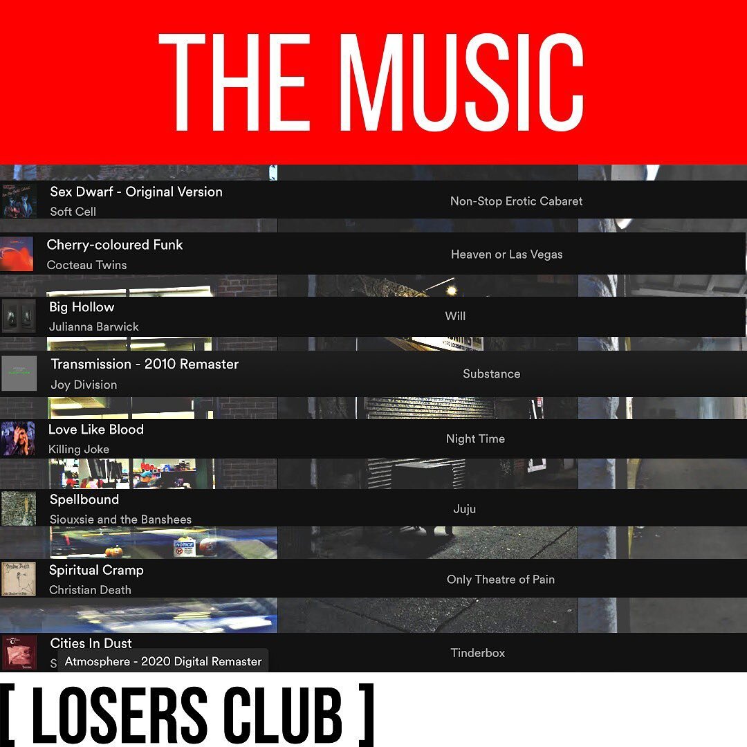 See some songs you like? These songs are all taken from the &quot;Geraldine&quot; Spotify playlist. To us, the team behind the Losers Club, music connects us to our feelings and stories. Eduardo Lytton, our Director, was big on exchanging playlists a