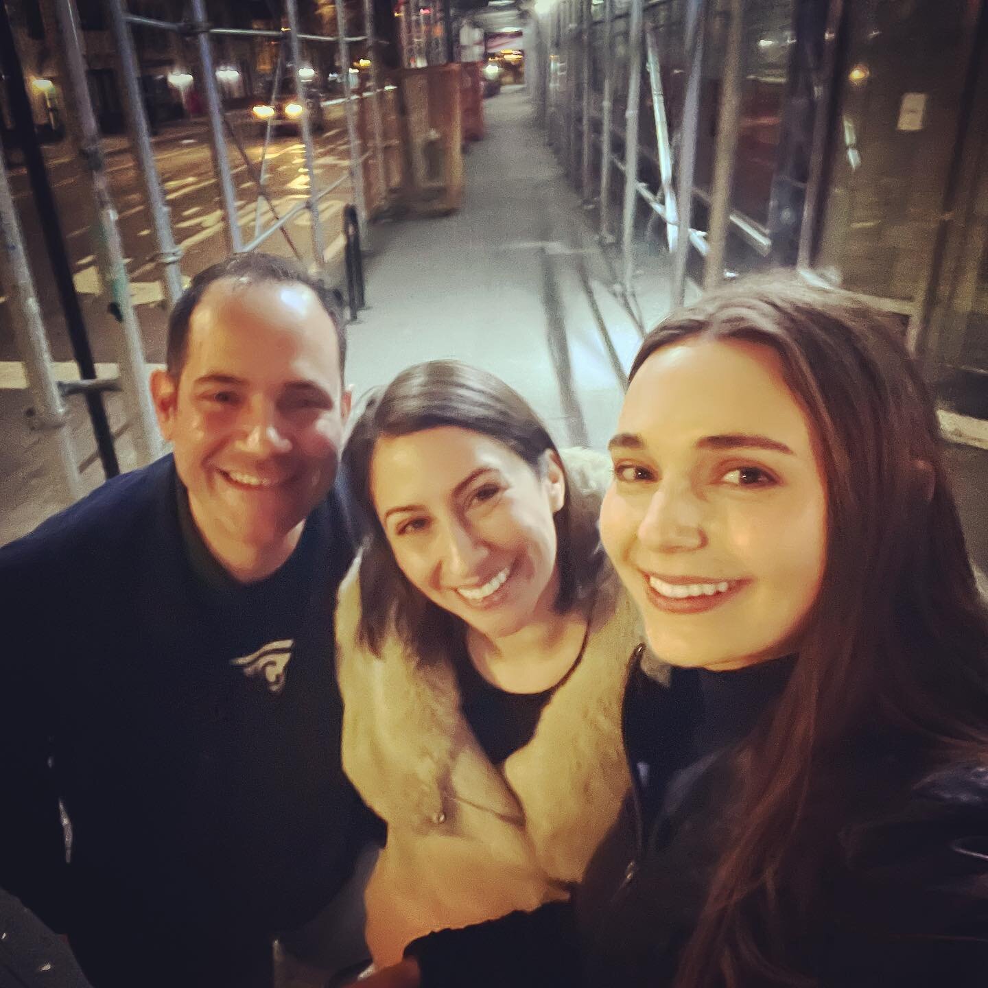 TEAM GERALDINE (NY). After almost two years of working on &ldquo;Geraldine&rdquo; so closely with Natasha (and one year of grad school where she teaches!) we had never met in person until now. #differenttimes What a nice way to wind down this stage a