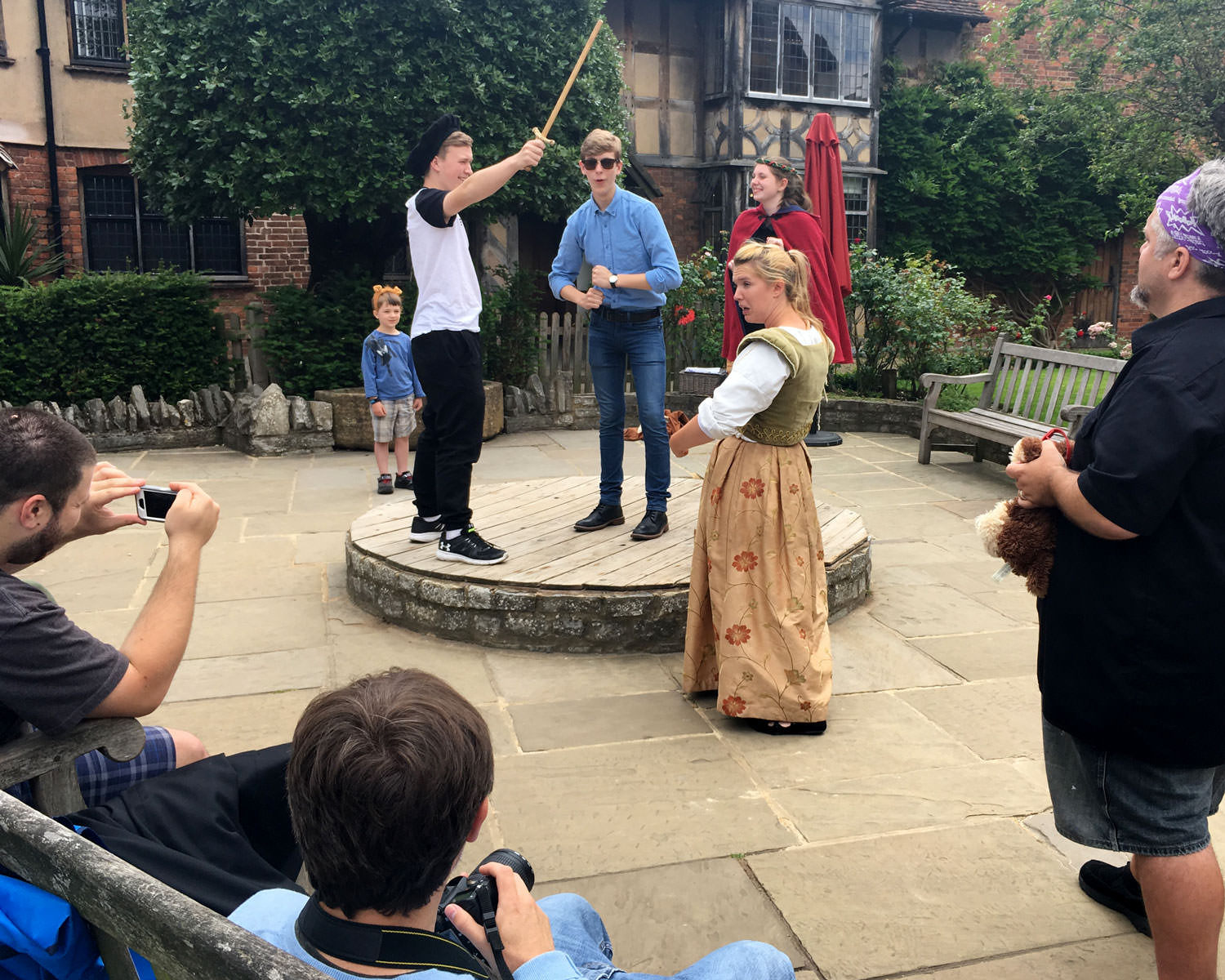 Performing Midsummer Night's Dream at Shakespeare's birthplace