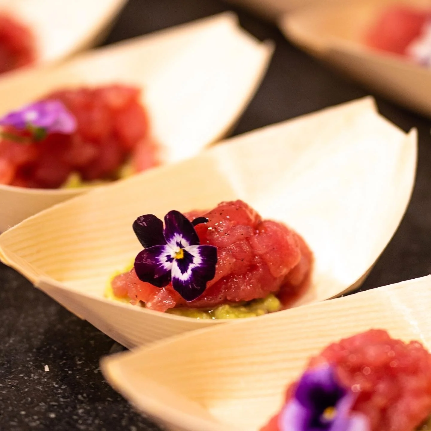 Tuna Tartare with Avocado Mousse & Ponzu Honey