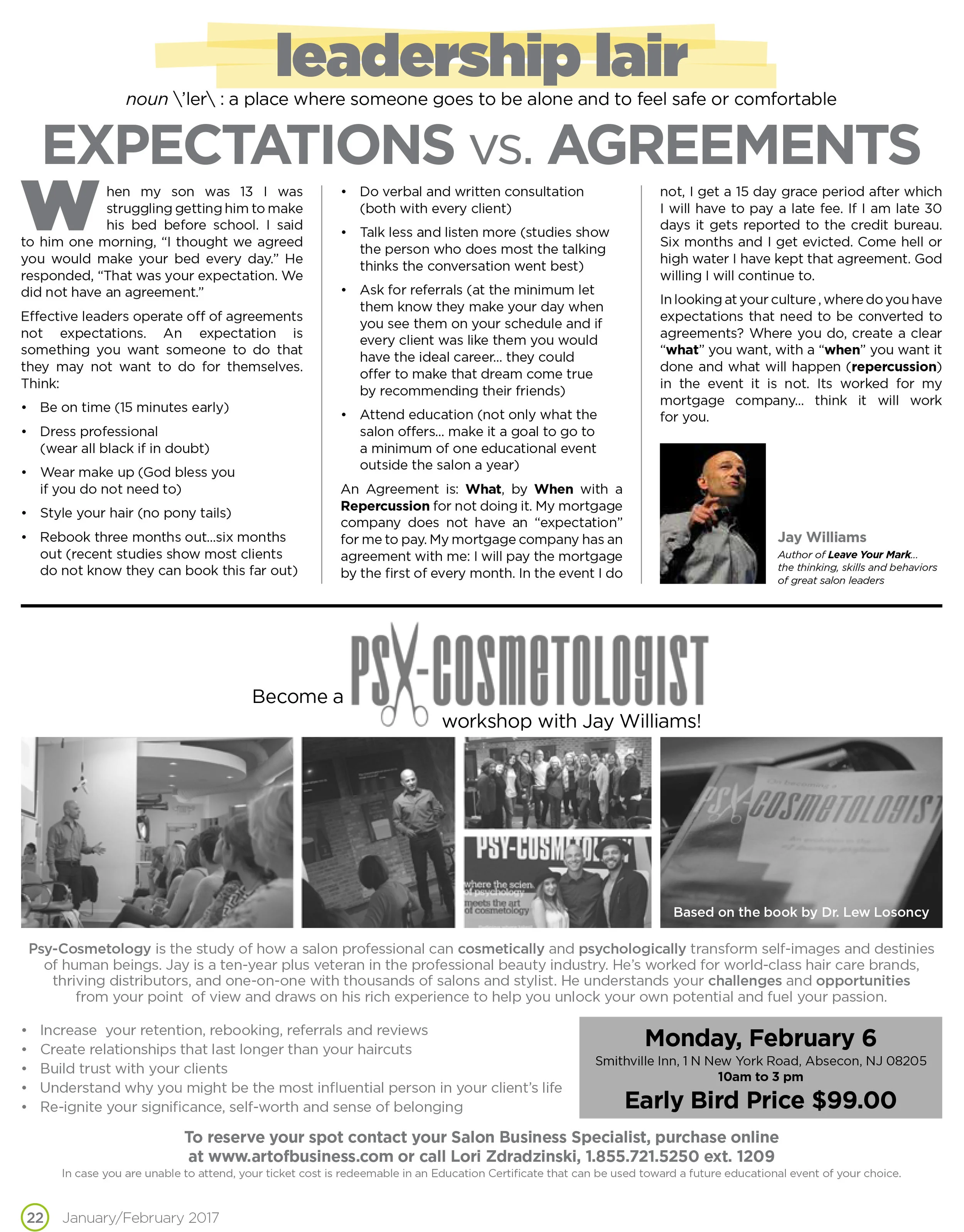 Art Of Business Expectations Vs Agreement Jay Williams Co