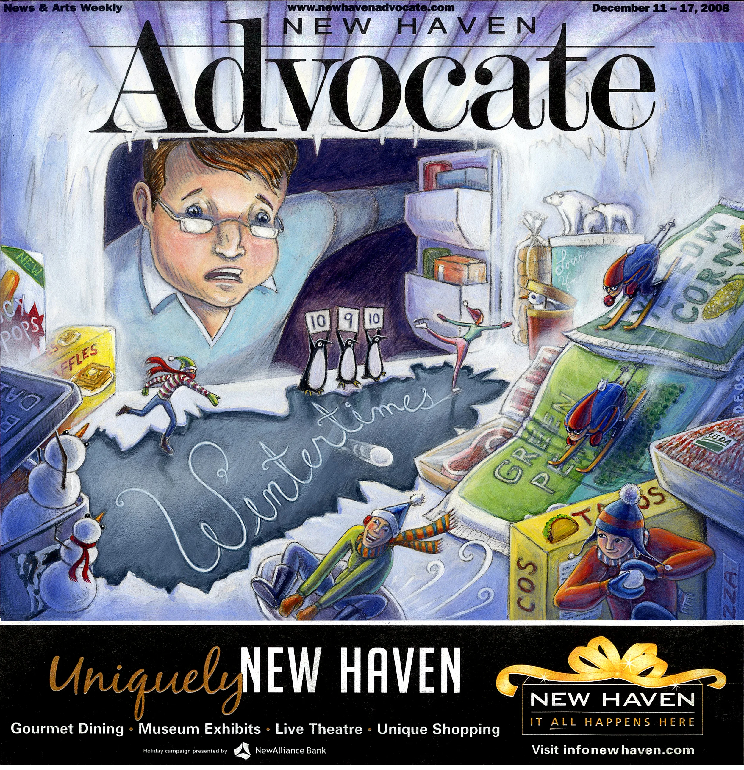 Winter Times Cover / New Haven Advocate