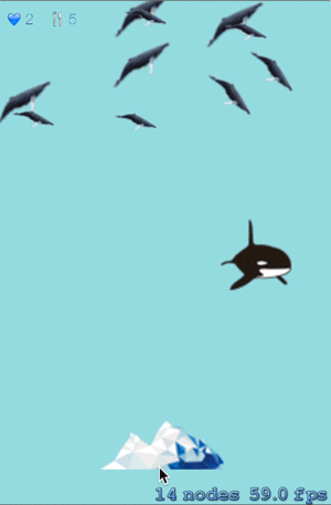 User interaction Fifth level - Random Blue whale