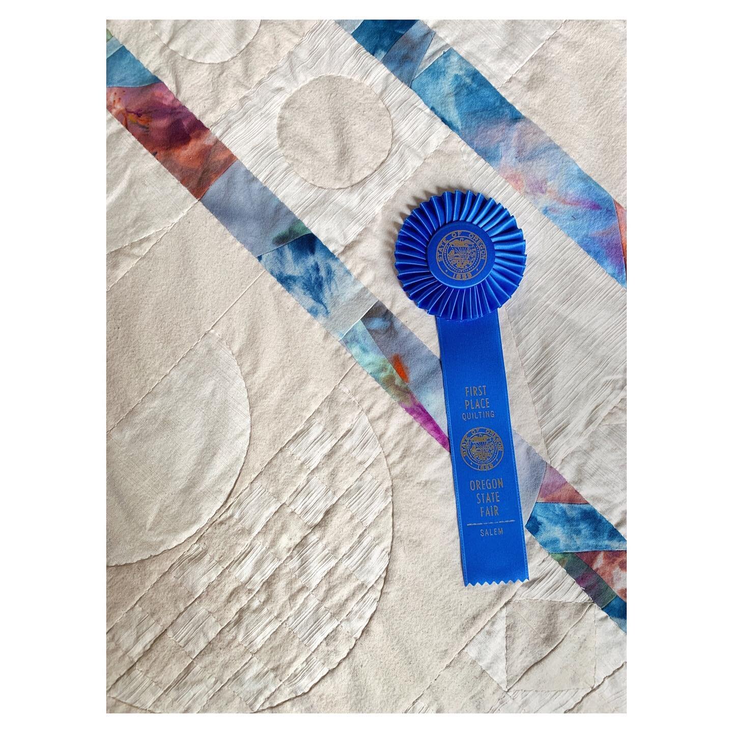 My first blue ribbon, baby! I&rsquo;m not too cool to admit that this means the world to me! -And if you know me, you know I&rsquo;m not too cool to love participating in the state fair every year. (Shout out to my jam and relish ribbons!🥈🥉) 😎 
Ma