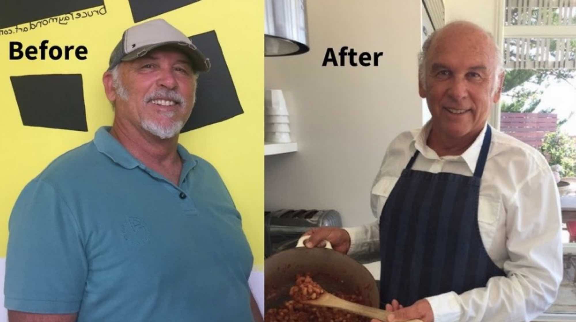 Bruce Raymond - Retired Boss Quicksilver International I Feel Good Program Before and After.jpg