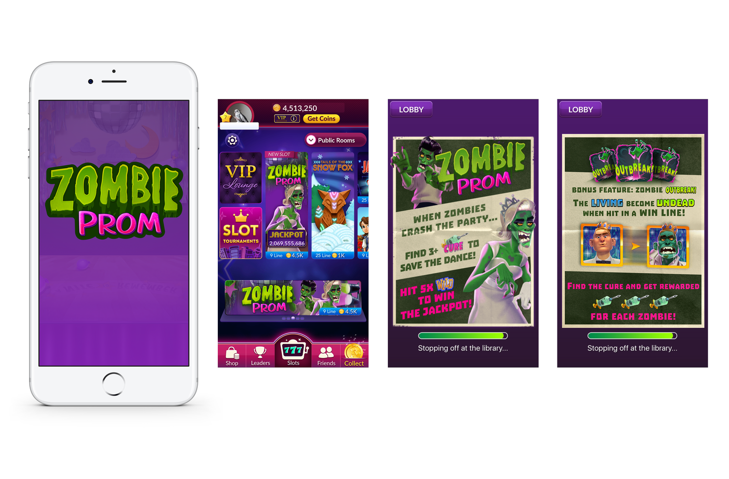 "Zombie Prom" Branding + In-Game Assets