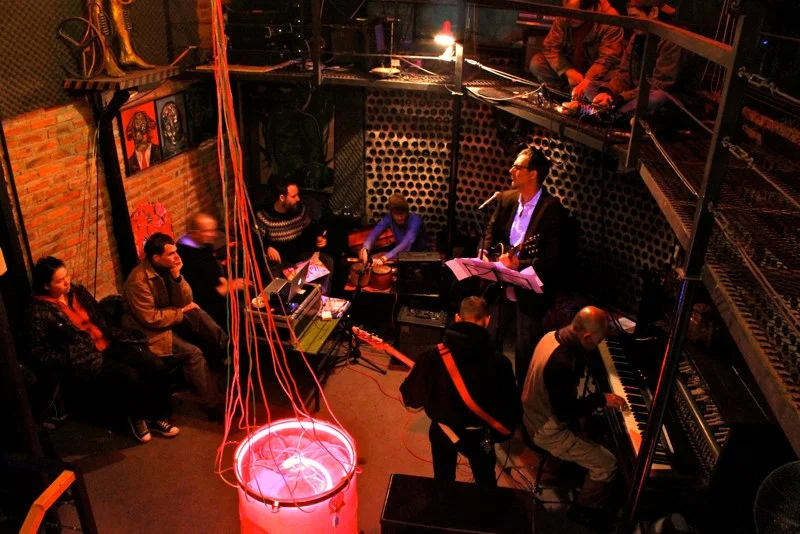 Performing "Migration" with the Vu Nhat Tan Group in Hanoi.