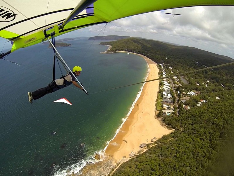 Looking down at pearl beach