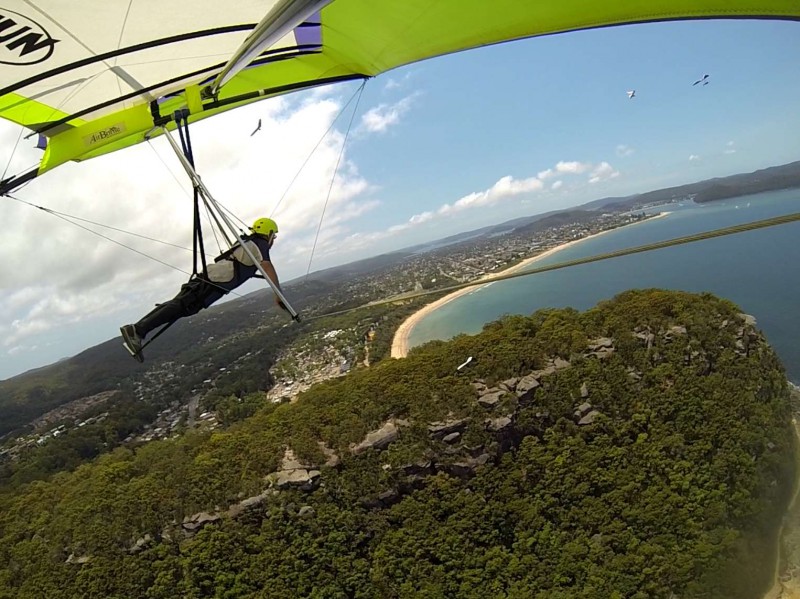looking back at launch for pearl beach and ettalong in background