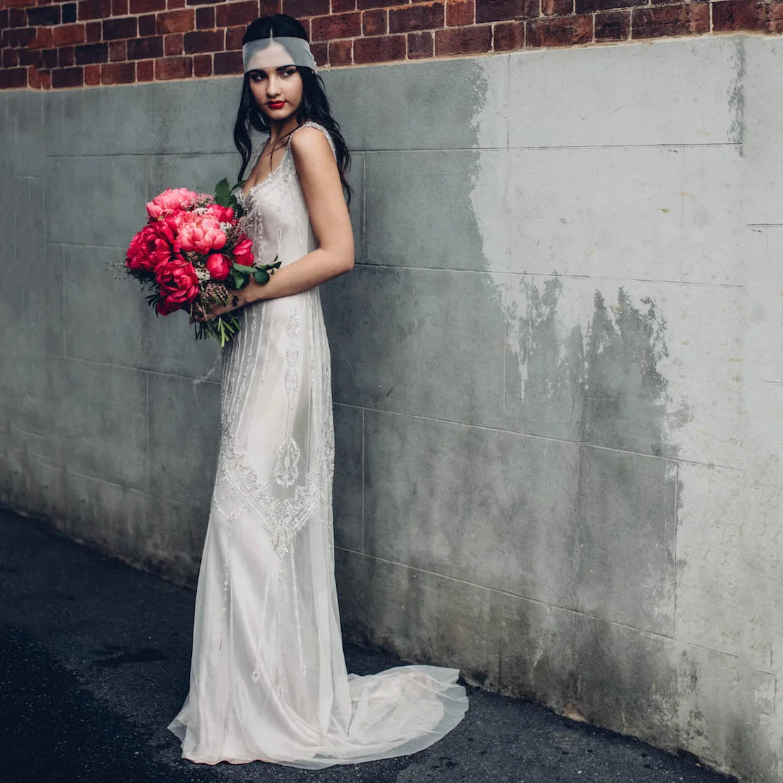 Custom designer wedding dresses Melbourne for Modern and Art Deco ...