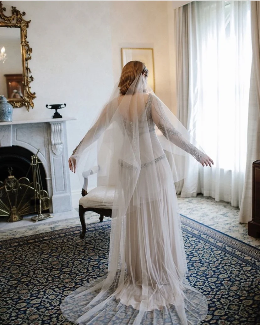Draped Veil with Phoebe