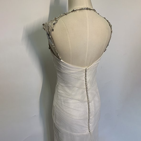 Cleopatra back close up Gwendolynne Wedding Dress Melbourne.jpg