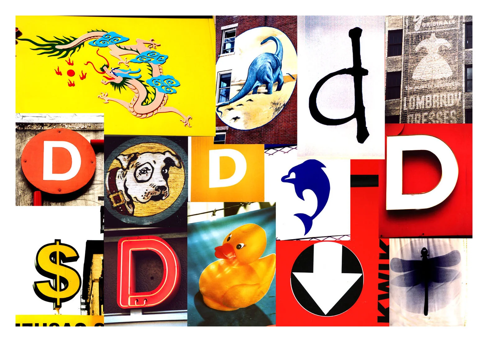 Letter D - Postcard series