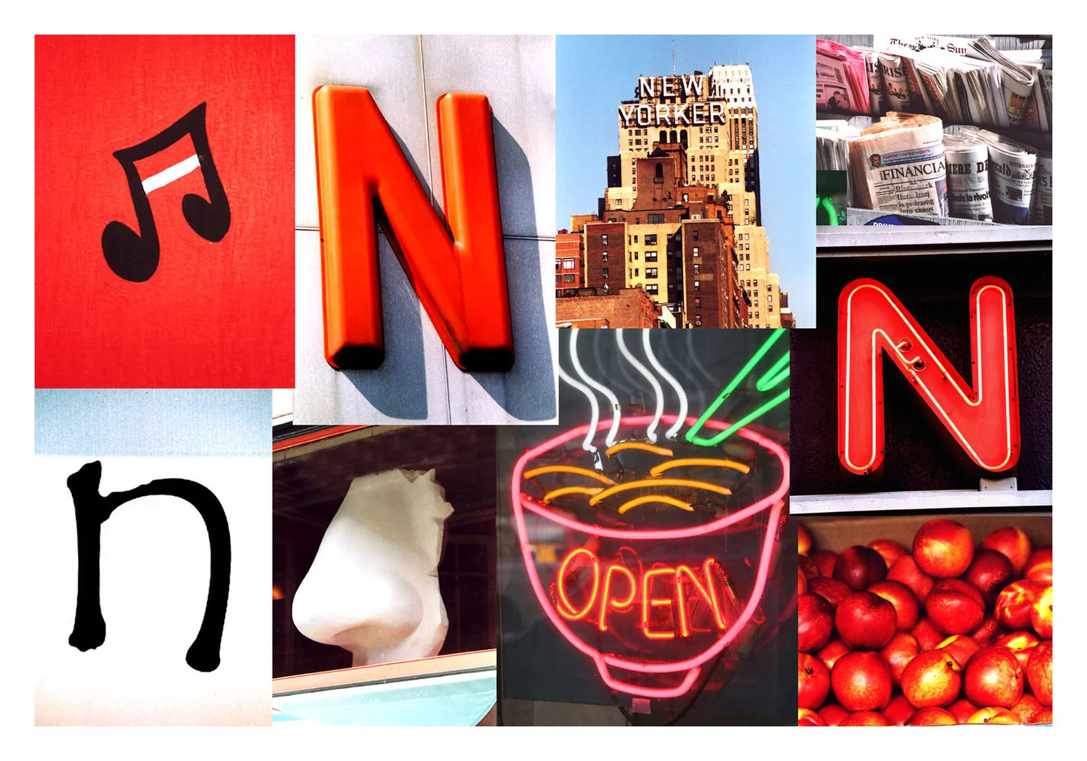 Letter N - Postcard series
