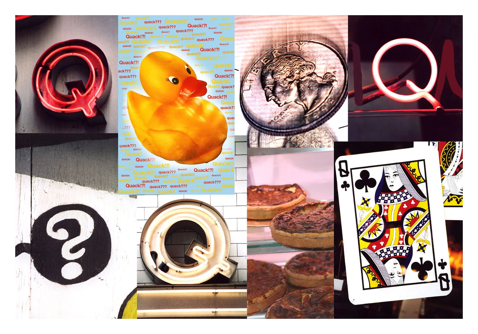 Letter Q - Postcard series