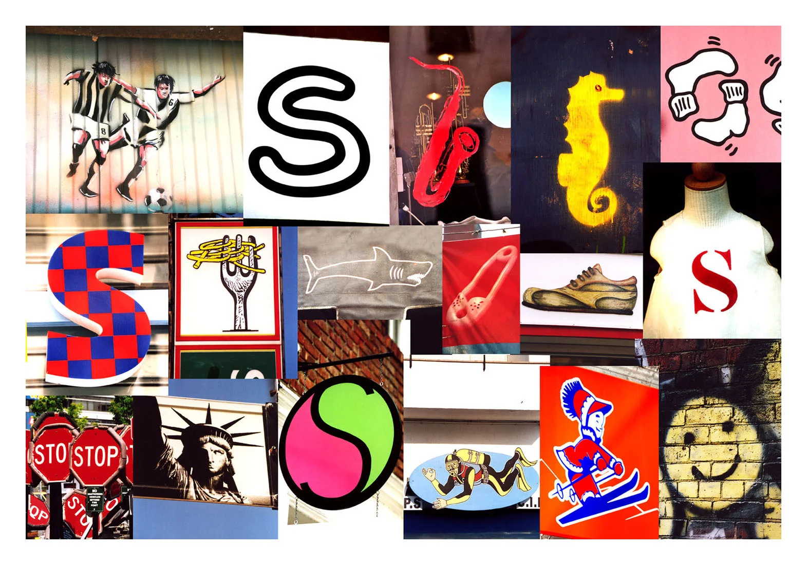 Letter S - Postcard series