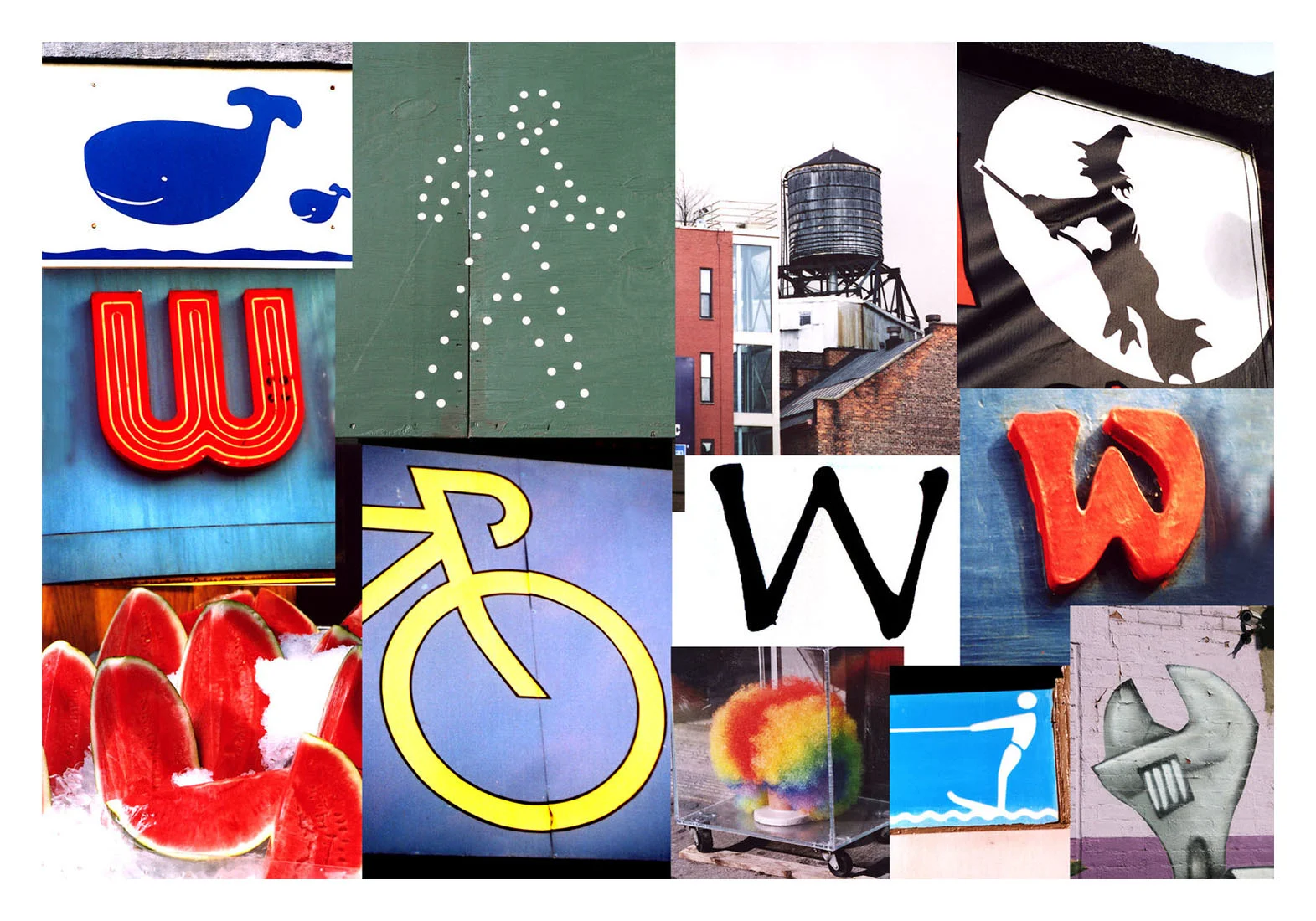 Letter W - Postcard series