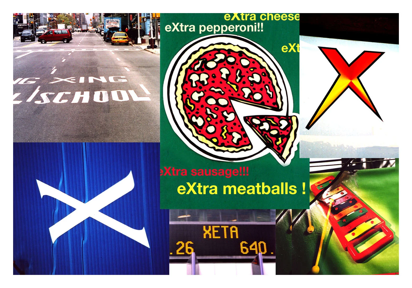 Letter X - Postcard series