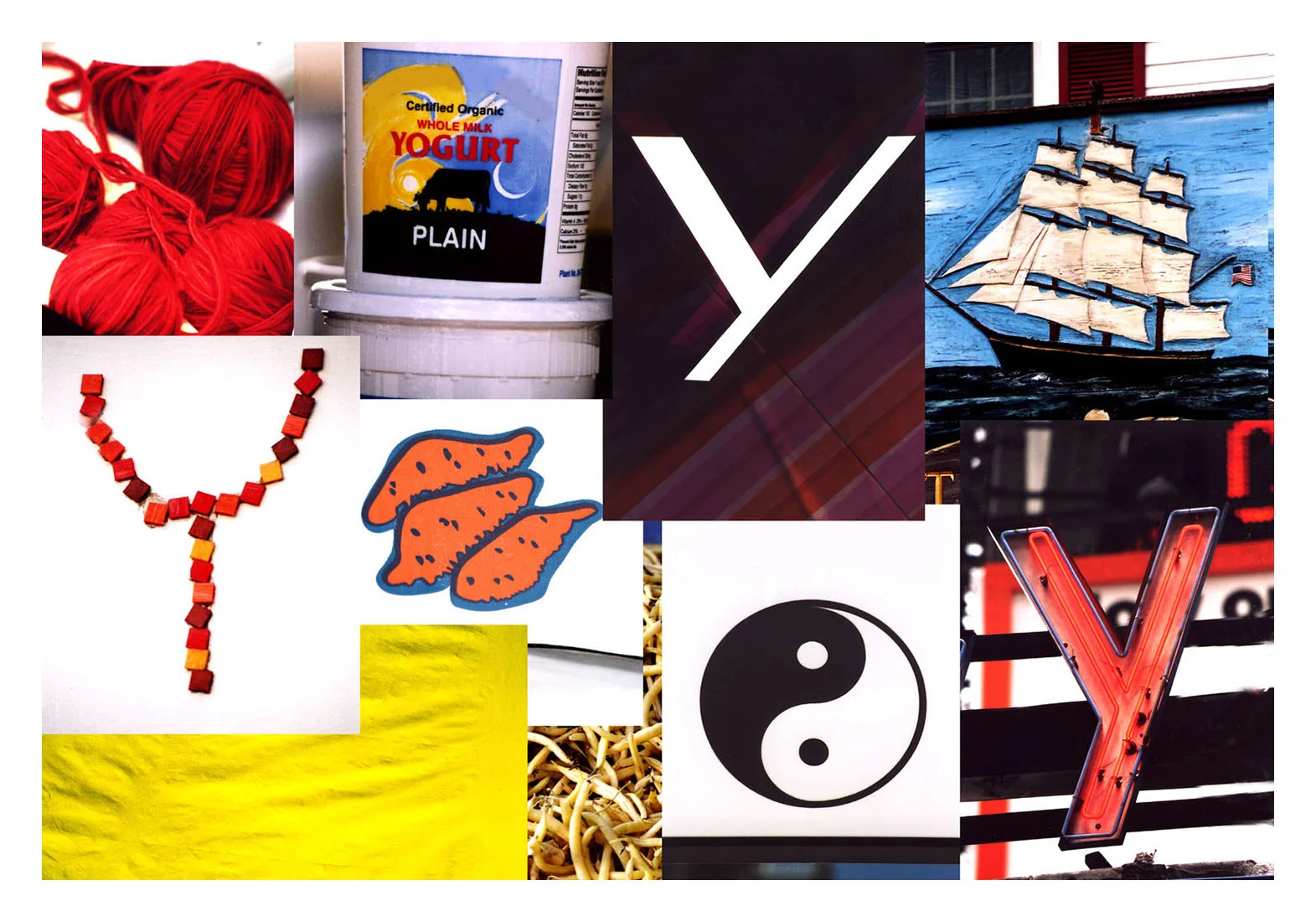 Letter Y - Postcard series