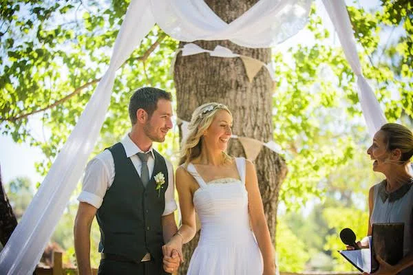 Rob & Mel marrying in Howqua. Image by Indie Lane Photography.