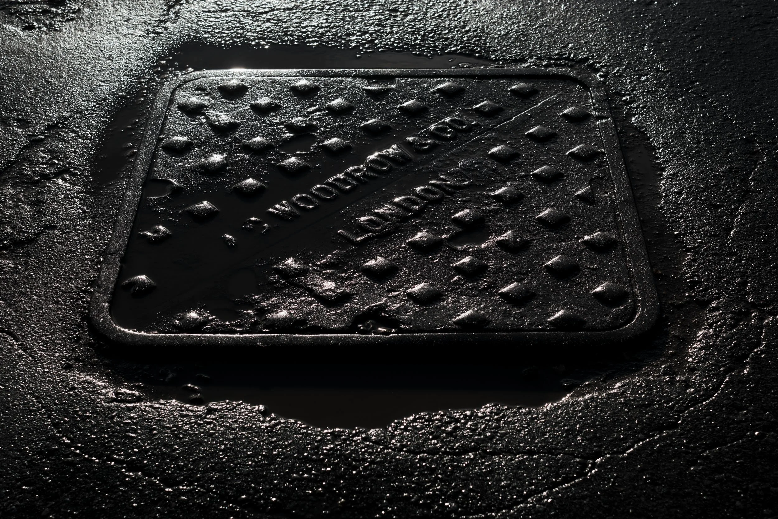 A C Woodrow & Co manhole cover in great walsingham