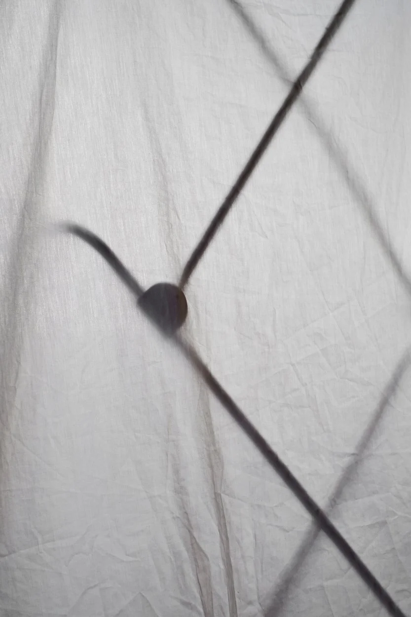 sheet drying up in the studio