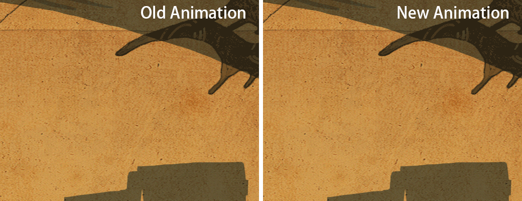  A shadow crow animation. Before & After.