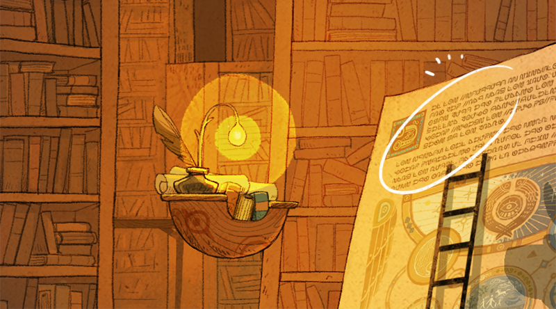  screen shot of The library level