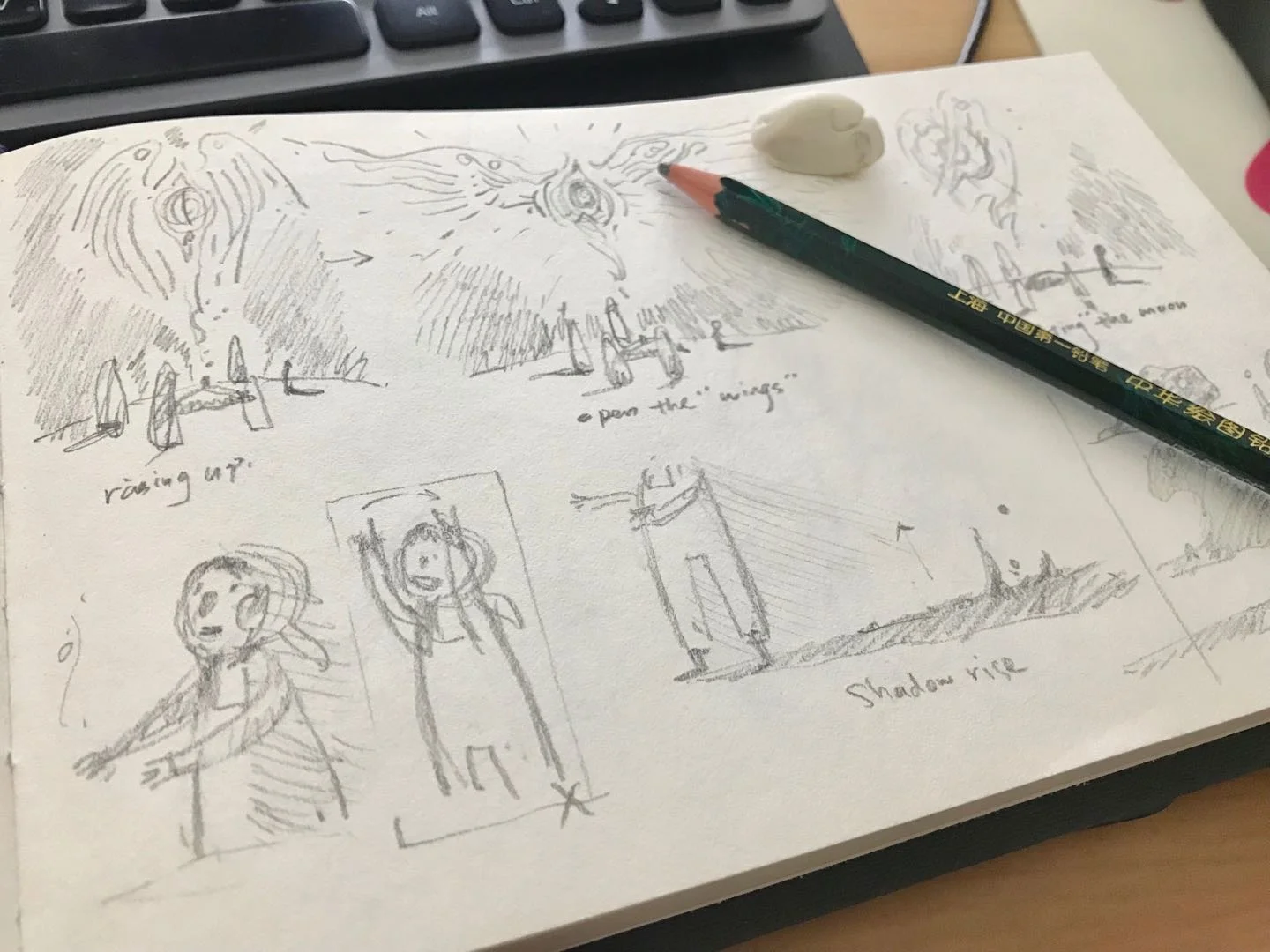  Storyboard drawings are ready for animation