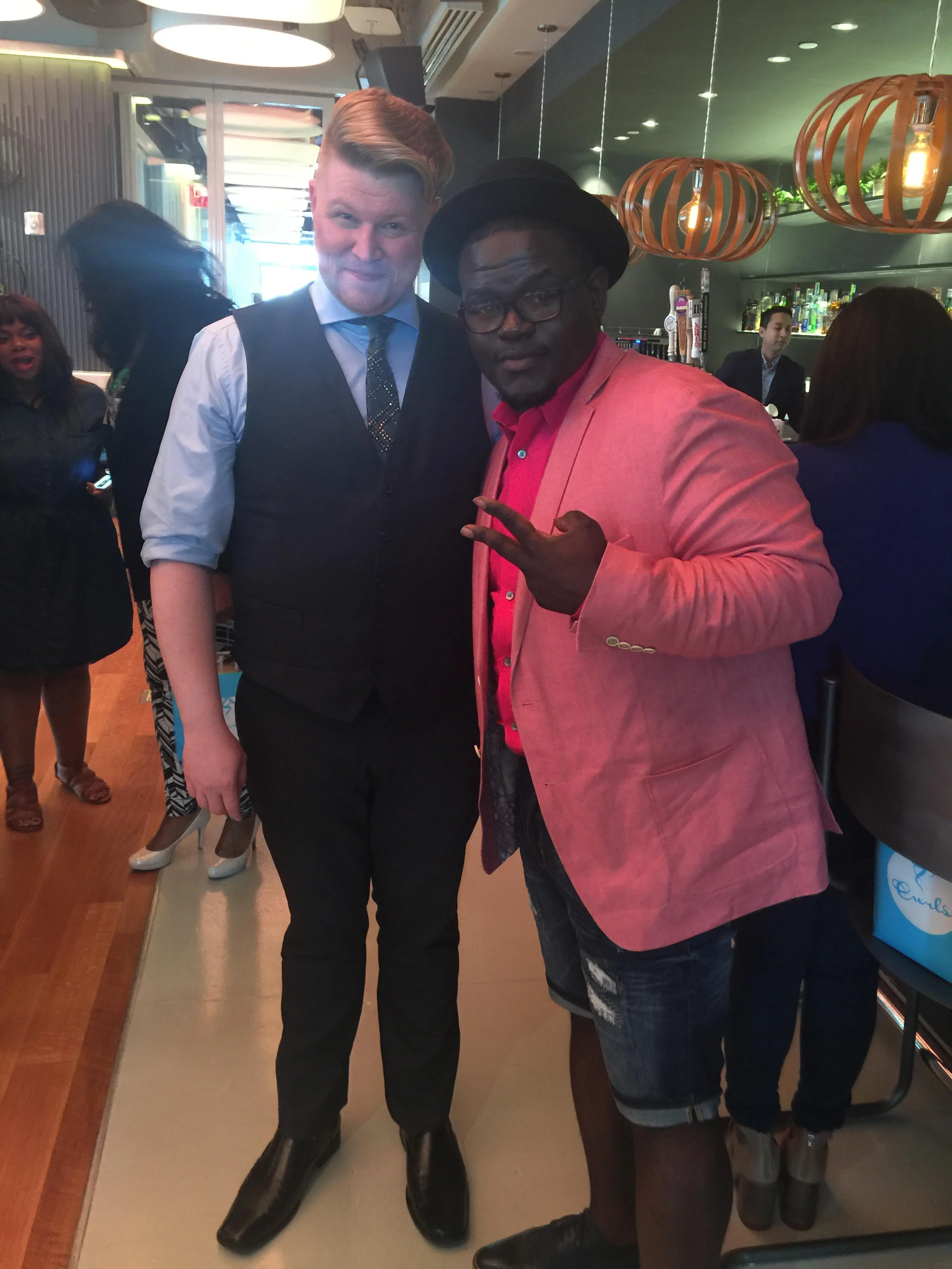 Daniel Koye (Broadway Wig Designer) and Marvij Speight