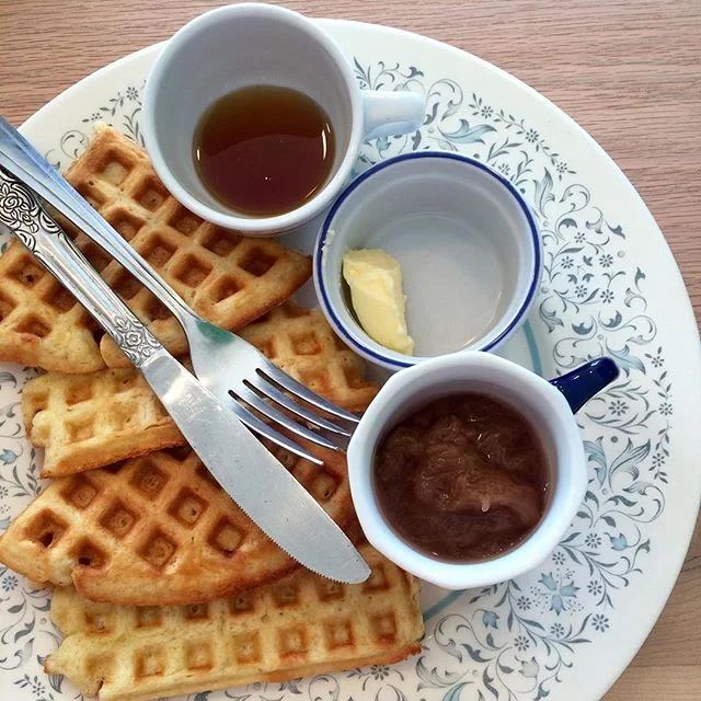 Waffles & Fresh Fruit