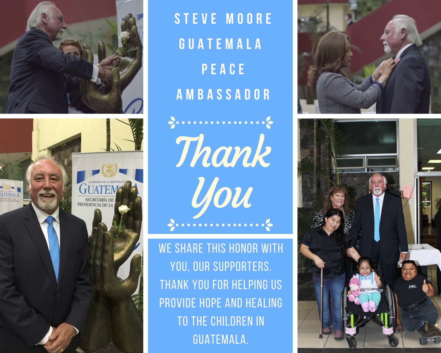 Steve Moore named Guatemala Peace Ambassador