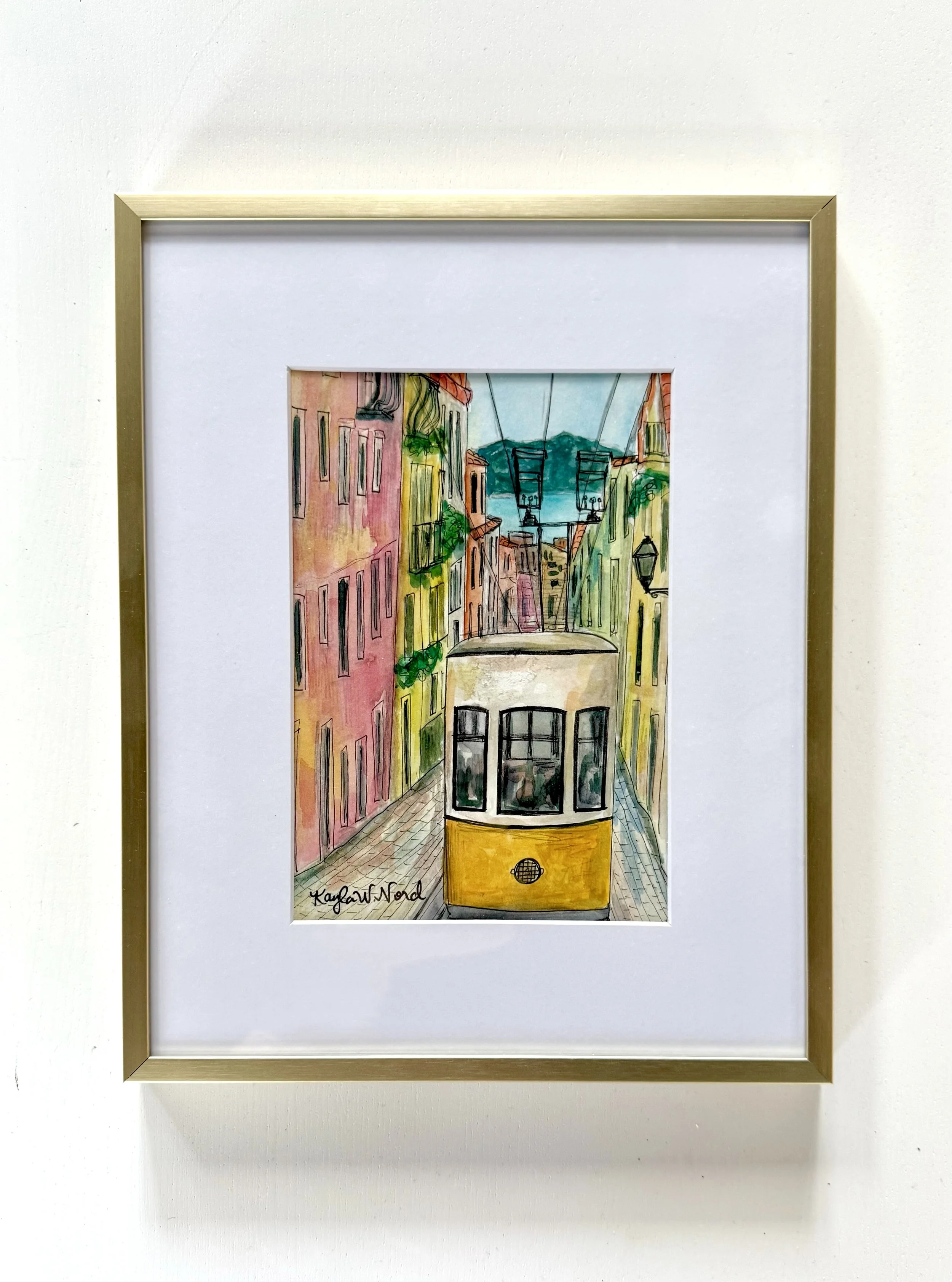 “Lisbon, Portugal” (ORIGINAL) FRAME INCLUDED